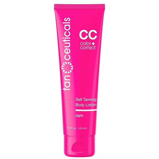 Tanceuticals Self Tanner - Self Tanning Lotion for Body, Color Correcting Natural Looking & Long Lasting Sunless Tan – Quick Fake Tan, Bronze Glow - Fresh Coconut Scent and Healthy Ingredients