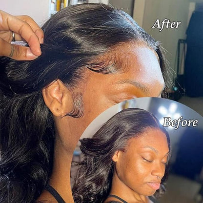 Swiss Lace HD Lace Hairline Real Human Virgin Hair 4Pcs Natural Color