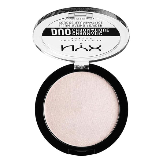 NYX PROFESSIONAL MAKEUP Duo Chromatic Illuminating Powder, Snow Snow Rose