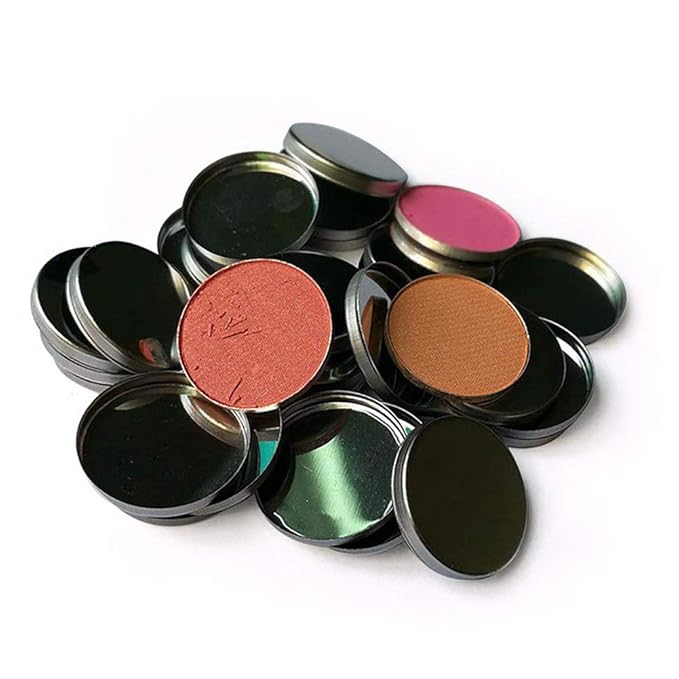 20 Pieces Empty Round Metal Tin Palette Pans