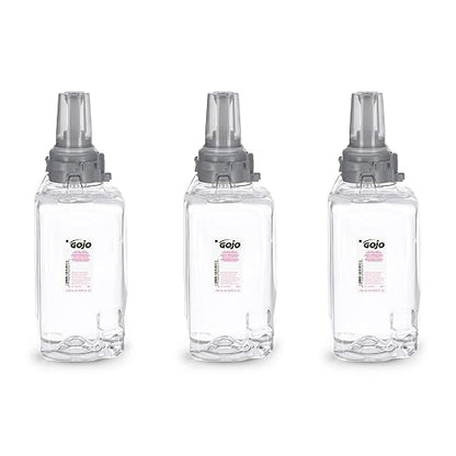 GOJO Clear & Mild Foam Handwash, Fragrance Free, EcoLogo Certified, 1250 mL Foam Soap Refill ADX-12 Push-Style Dispenser (Pack of 3) - 8811-03