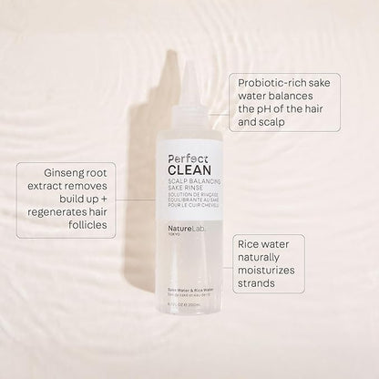 NATURELAB. TOKYO Frizz-Free Hydration Limited Edition Set: Includes Smooth Shampoo, Conditioner & Scalp Sake Rinse – Hydrates & Tames Frizz, Balances Scalp Microbiome, Includes Furoshiki Wrap