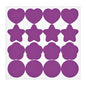 3 pieces Purple UV Stickers