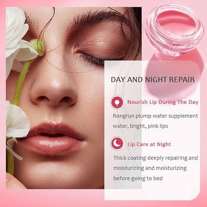 5PCS Bee Lip Balm Honey Pot，Mint&Juicy Peach&Watermelon&Cherry&Apple&Coconut Lip Mask Overnight Propolis Moisturizing Lip Balm Hydrating Prevention Dry and Crack Lip Scrubs Exfoliator Lip Wrinkle Care