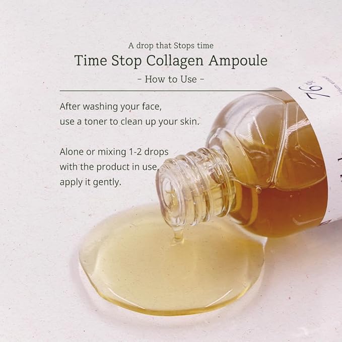 Time Stop Collagen Ampoule Mushroom Extract 30ml | Mushroom Extract 76% | Mushroom Collagen | Antiaging Ampoule | VOGUE Best K-Beauty | Plant base, Paper tube | Korean Skincare, Kbeauty, Korean Beauty