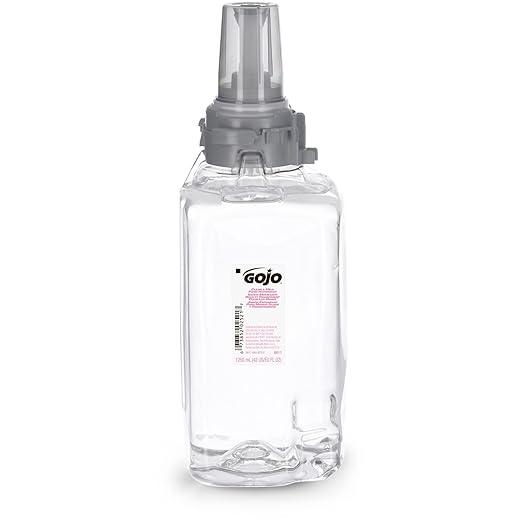 GOJO Clear & Mild Foam Handwash, Fragrance Free, EcoLogo Certified, 1250 mL Foam Soap Refill ADX-12 Push-Style Dispenser (Pack of 3) - 8811-03