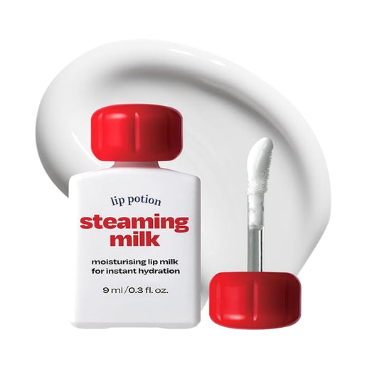 Lip Potion Steaming Milk | Lip Primer & Color Softener with Instant Steaming Care Effect | 0.3 Oz