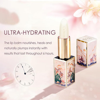 CATKIN Lip Balm Ultra Hydrating Colorless Lip Moistrurizer Chapstick with Vitamin E Nourishing For Cracked & Dry Lips Day & Night Lip Care Transparent 0.12 oz C02 Spearmint