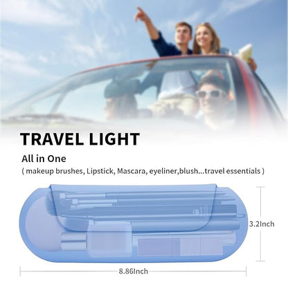 Silicone makeup brush holder travel