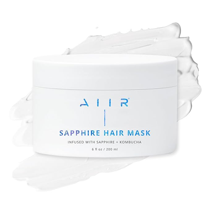 AIIR Sapphire Mask - Deep Conditioning Hair Treatment for Damage Hair Repair, Hyaluronic Acid Hydrates & Moisturizes Dry Hair, Strengthen and Smooth Frizzy Hair, Color Safe, 6 oz