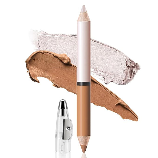 2 in 1 Cream Bronzer and Highlighter Stick,Cream