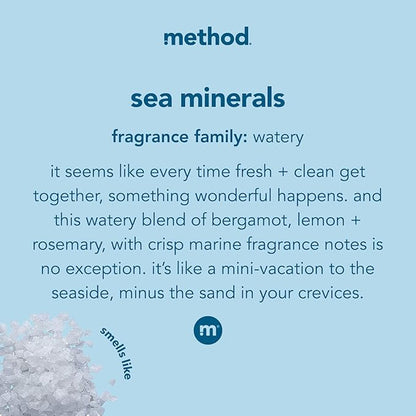 Method Foaming Hand Soap Refill, Sea Minerals, Biodegradable Formula, 28 Fl Oz (Pack of 6)