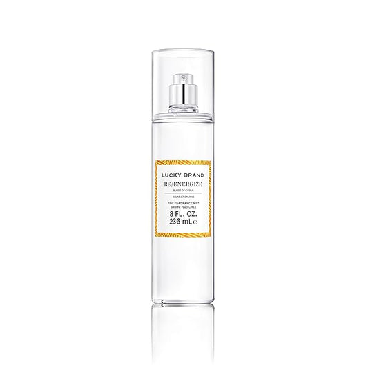 Lucky Brand Re/Energize The New Sustainably-Inspired & Exhilarating Mood-Evoking Unisex Fine Fragrance Mist For Women & Men, 8.0 Fl Oz (Pack of 1)