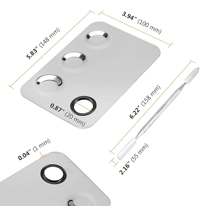 6 Pack 6 x 4 Inch Stainless Steel