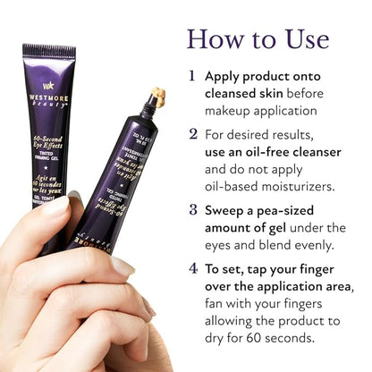 Westmore Beauty 60 Second Eye Effects - Eye Serum - Under Eye Cream - Instant Eye Tightening Serum & Instant Eye Bag Remover Puffiness - Light to Medium - Firming Serum 0.68 fl oz / 20 mL