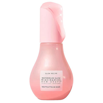 Glow Recipe Watermelon Niacinamide Dew DropS - Brightening, Plumping Hydrating Face Serum, Makeup Primer + Liquid Highlighter with Hyaluronic Acid - Dewy & Glowing Korean Skin Care (40ml)