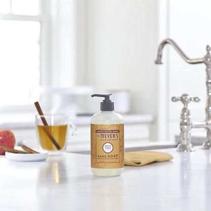 MRS. MEYER'S CLEAN DAY Hand Soap, Apple Cider, Made with Essential Oils, 12.5 oz - Pack of 3