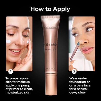 Dual-Action Face Primer - | Hydrating Makeup Primer Skin Tone 15 mL