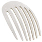 Camila Paris CP3404 French Hair Side Comb Rounded, White Pearl, Handmade French Twist Hair Combs, Strong Hold Hair Clips for Women Bun Chignon, No Slip Styling Girls Hair Accessories Made in France