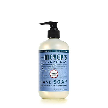 MRS. MEYER'S CLEAN DAY Hand Soap, Made with Essential Oils, Biodegradable Formula, Bluebell, 12.5 fl. oz - Pack of 6