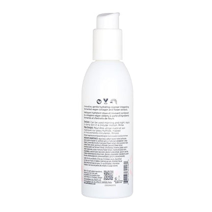 Pacifica Vegan Collagen Cream Gel Facial Cleanser - Daily Foaming Face Wash & Makeup Remover, Hydrating Anti-Aging Face Wash for Dry & Sensitive Skin, 4.7oz