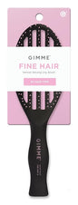Gimme Beauty Vented Detangling Brush - Quick-Dry, Heat-Resistant Wet Brush for Thick or Thin Locks - Supports Healthy Hair - Flexible Curved Design for Fine Locks - Fine Hair