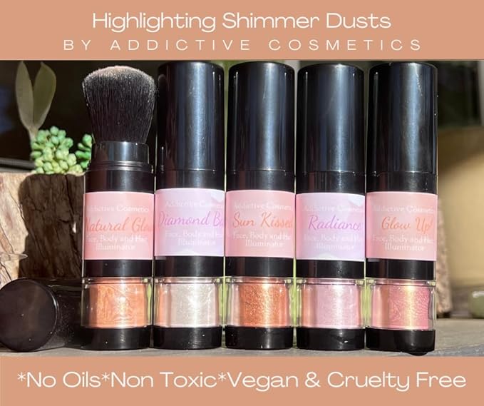Face, Body and Hair Highlighters (1, RADIANCE, Pump Pump Brush)