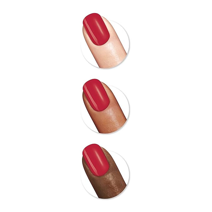 Sally Hansen Miracle Gel™, Keith Haring Red-iant Baby, Long Lasting, Gel-Like Formula, No UV Lamp Needed, Red Nail Polish