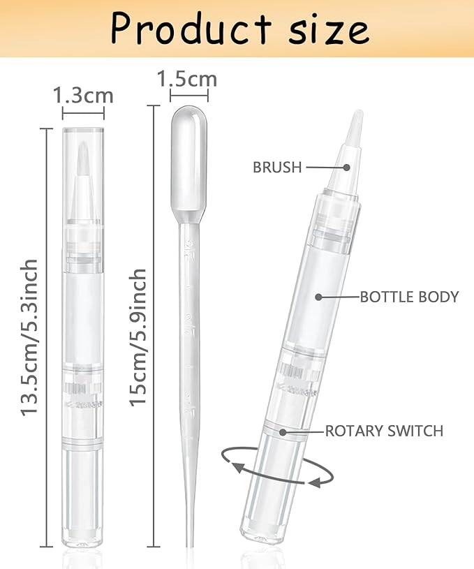6 Pcs 3ml Empty Cuticle