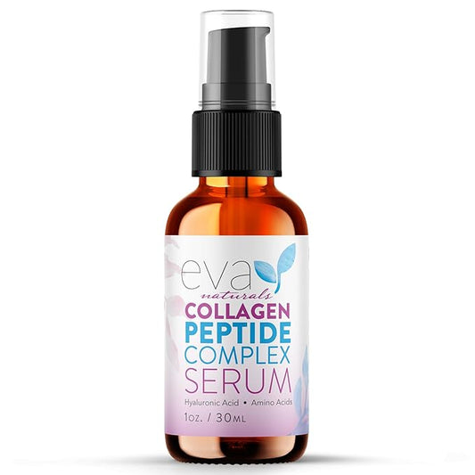 Collagen Peptide Serum - Anti Aging Collagen Serum for Face, Skin Brightening, Reduces Fine Lines & Wrinkles (1 oz)
