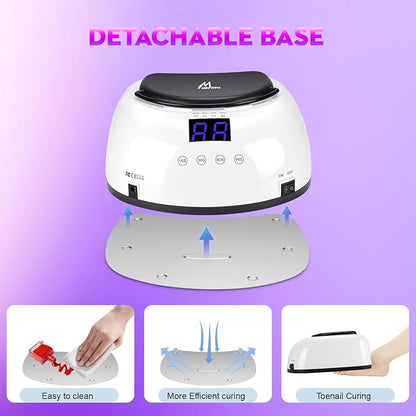 Uv led nail lamp cordless,80w