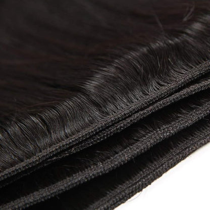 10A Straight Single Bundles Human Hair 14 Inch Brazilian Straight Human Hair 1 One Bundles 100% Unprocessed Virgin Hair Weave Natural Black Color