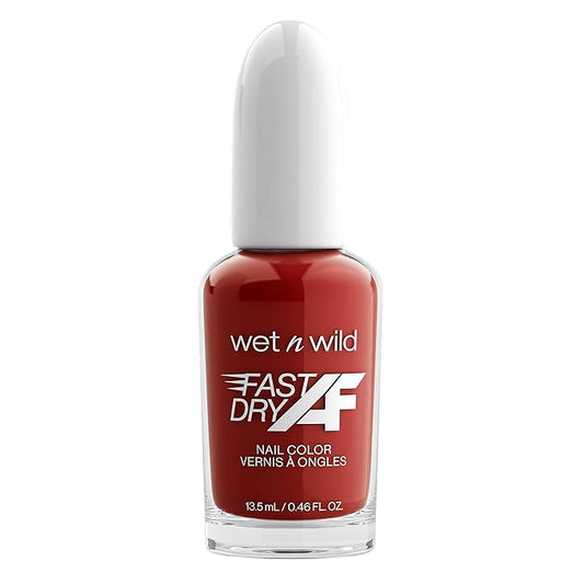 wet n wild Fast Dry AF Nail Polish, Quick 40 Second Dry Time, Long Lasting High-Shine - Red Light District