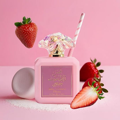 Ard Al Zaafaran Pink Blush Shams Al Emarat Khususi Eau De Parfum For Women Spray 100 ML (3.4 OZ) Long Lasting Arabian Perfumes For Women - Elegant & Sweet Ladies Perfume for Every Occasion (Pack of 3)