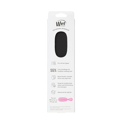 Wet Brush Smooth Styler Hair Brush, Black Frost, Exclusive Ultra-soft IntelliFlex Bristles, Synthetic Boar Bristles, Shiny And Smooth, For All Hair Types, For Women, Men, Wet And Dry