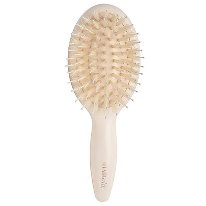 The Hair Edit Finish & Shine Travel Size Boar Bristle Hair Brush Cream