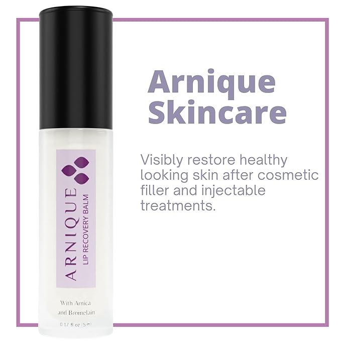 Arnica Lip Balm - Lip Filler Aftercare with Arnica Montana and Bromelain, Topical Bruise Balm Masque for Lip Flip Injections and Implant Surgery to aide with Bruising, Swelling and Redness