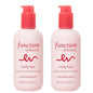 FUNCTION OF BEAUTY Leave In Conditioner for Curly Hair, 7 oz Each (2-Pack) - Sulfate Free Conditioner with Mango Butter Hydrates, De-Frizzes and Defines Curls