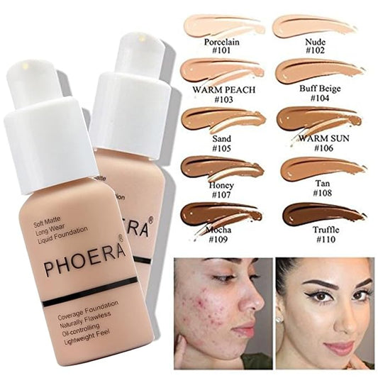 Hilareco PHOERA Foundation,Mushroom Head Air Cushion CC Cream Ivory CC)
