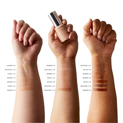 100% PURE Water Foundation Full Coverage Hydrating Makeup, Fl Oz