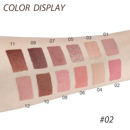 12 Girds Colorful Matte Shimmer Eyeshadow Palette
