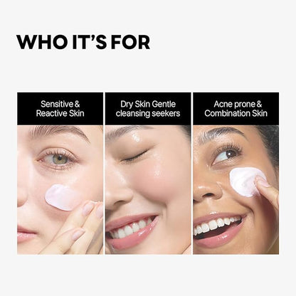ROUND LAB 1025 Dokdo Cleanser 5.07 Fl Oz, Low pH Facial Cleanser for Sensitive Skin, Rich Soft Bubbles for Deep Cleansing and Makeup Removal, Hydrating Face Wash with Deep Sea Water, Korean Skin Care