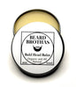 Bald Head Balm Moisturizer. Organic Cold Pressed Unrefined Argan & Jojoba Oil. Shea Butter, Cocoa butter, & Bees Wax for Lasting Shine & Protection. All Natural and Handcrafted for Freshness.