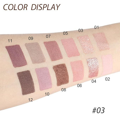 12 Girds Colorful Matte Shimmer Eyeshadow Palette
