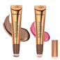 Contour Beauty Wand,Liquid Blush Wand,Face Contouring with Cushion Pink Blush