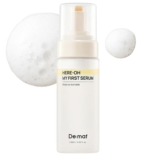 Here-Oh My First Hydrating Face Formula with Hyaluronic Acid | Bubble Texture for Barrier Support & Glow | Korean Care for Dry & Sensitive Types (4.90 fl oz)