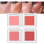 Blush for Cheeks Professional Makeup Palette, Comes with 4 Separate Powder Palette,Blendable and Fade-Resistant for Eyes,Lips & Cheeks Long-Wear Matte Finish,Color-Coral Nude Pink Red Comes with Brush
