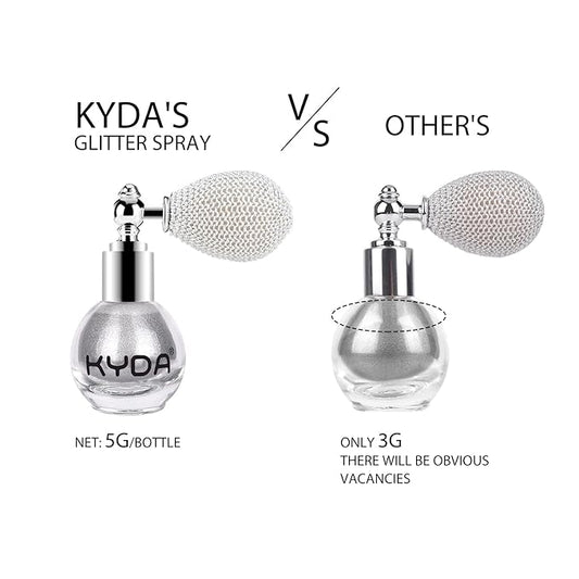 KYDA Highlighter Powder Spray, Glitter High Gloss Spray