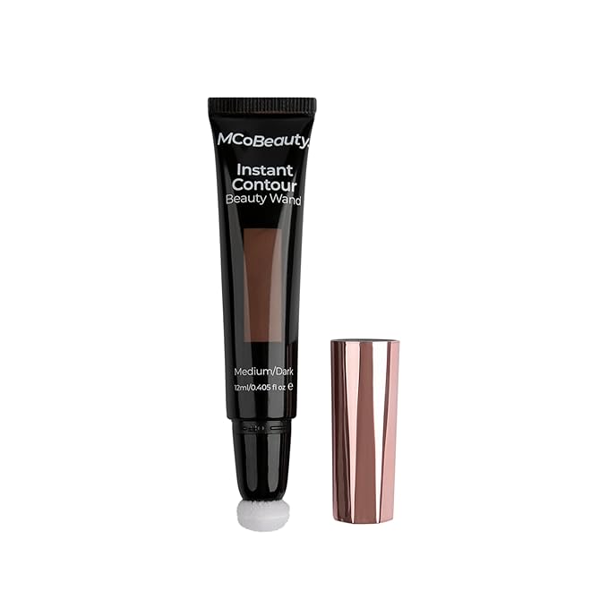 MCoBeauty Instant Contour Beauty Wand, Medium/Dark, Sculpt & Free Cosmetics