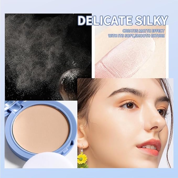 Oil Control Face Pressed Powder, Matte and Smooth